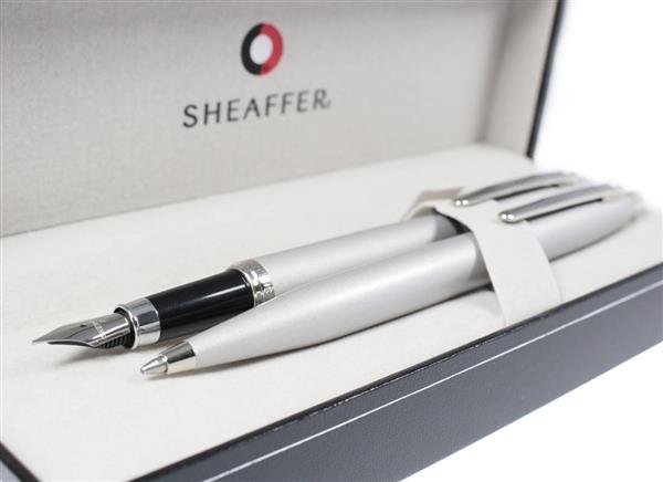 9400 Zestaw (pióro wieczne i długopis) Sheaffer VFM, srebrny, wykończenia niklowane-3040262
