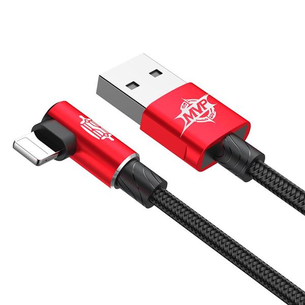 Baseus kabel MVP Elbow USB - Lightning 1,0 m 2A czerwony-2055341