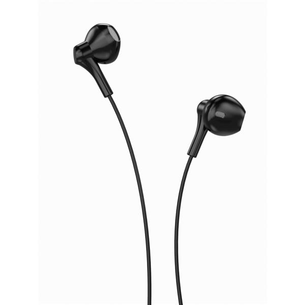 XO Słuchawki przewodowe EP39 jack 3,5mm douszne czarne-2067815