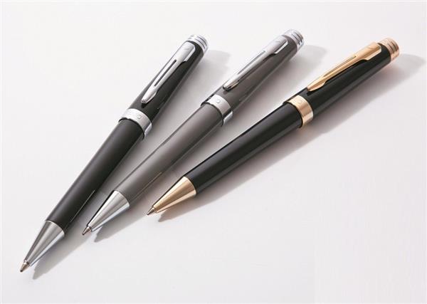 Długopis EXO Sagitta, czarny, wykończenia chromowane-3039735