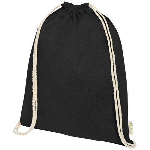 Plecak ściągany sznurkiem Orissa z bawełny organicznej z certyfikatem GOTS o gramaturze 140 g/m2-2338382