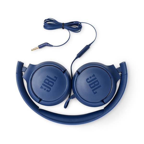 JBL słuchawki przewodowe nauszne T500 niebieske-1577586
