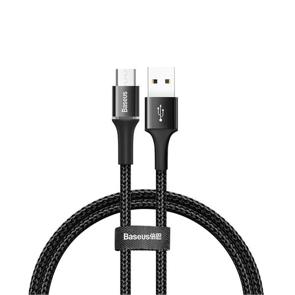 Baseus kabel Halo USB - microUSB 0,5 m 3A czarny-2054406
