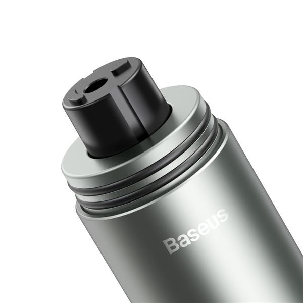 Baseus 2w1 samochodowa latarka LED młotek bezpieczeństwa zbijak do szyb szary (CRSFH-B0A)-2173876