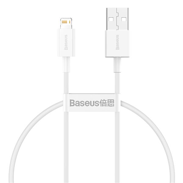 Baseus kabel Superior USB - Lightning 0,25 m 2,4A biały-2047771