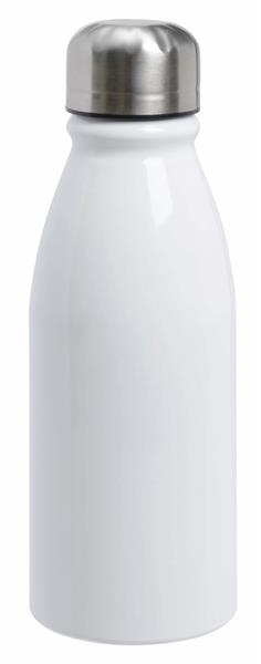 Aluminiowa butelka do picia FANCY, biały-2303852