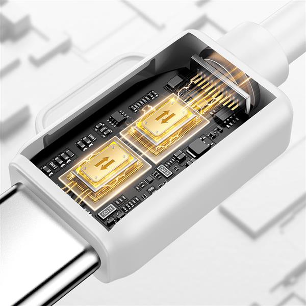 Joyroom powerbank z kablami USB C i Lightning oraz podstawką Cutie Series 10000mAh 22.5W biały (JR-L008) -2967208