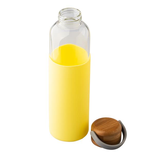 Szklana butelka Refresh 560 ml, żółty-1622938