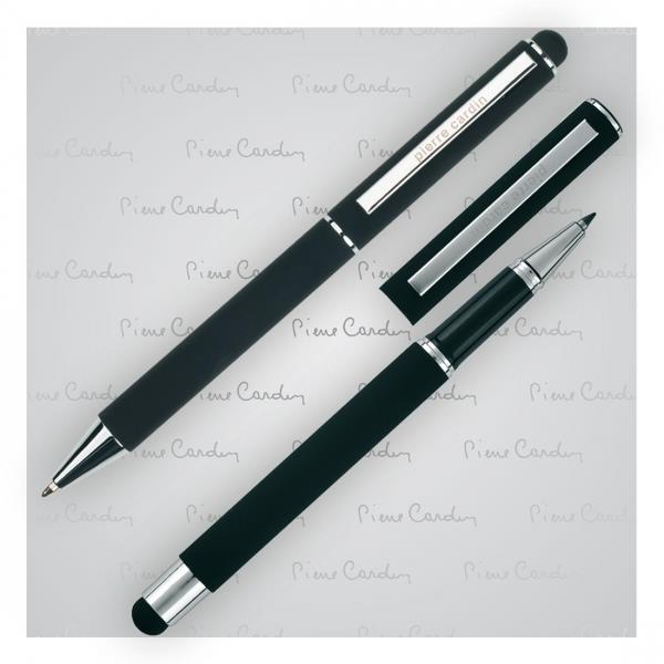 Zestaw piśmienny długopis i pióro kulkowe soft touch CLAUDIE-2353421