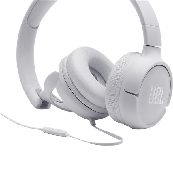 JBL słuchawki przewodowe nauszne T500 białe-1563047