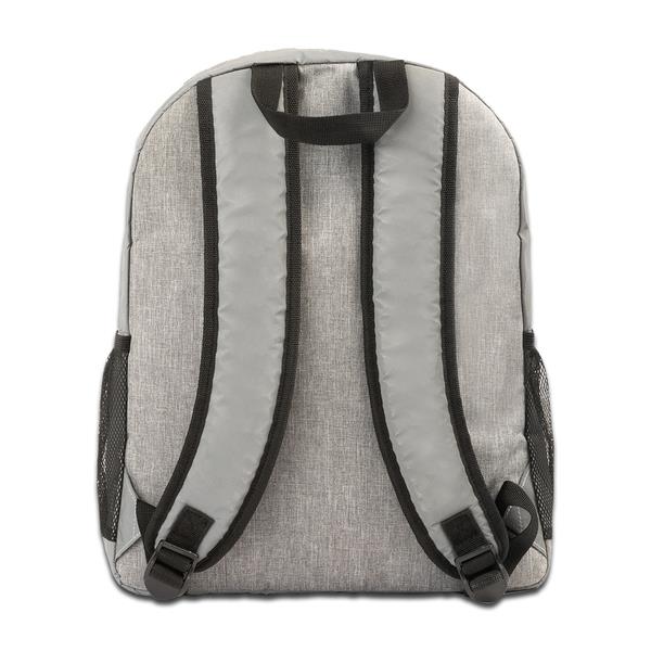 Plecak odblaskowy na laptop Antar, srebrny-2651006