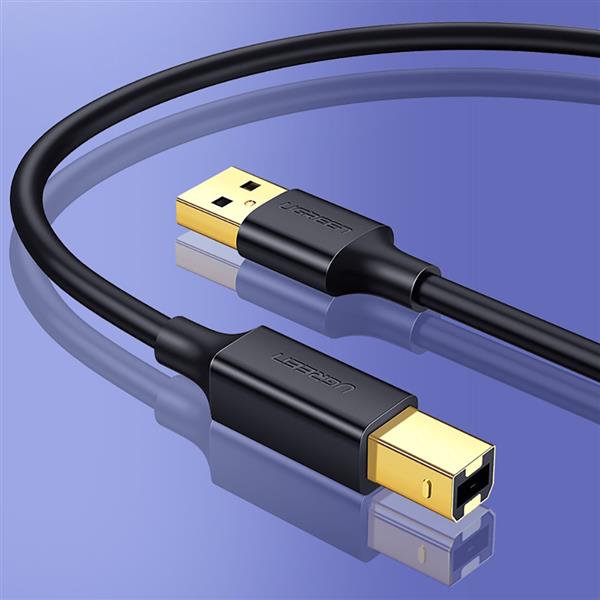 Ugreen kabel USB Typ B do drukarki (męski) - USB 2.0 (męski) 480 Mbps 1 m czarny (US135 20846)-2295896