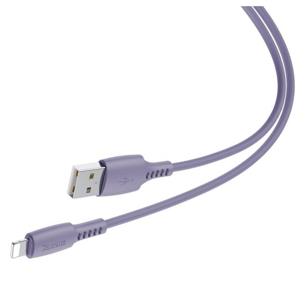 Baseus kabel Colourful USB - Lightning 1,2 m 2,4A fioletowy-2045414