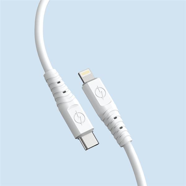 Dudao kabel, przewód USB Typ C - Lightning 6A 65W PD biały (TGL3X)-2282512