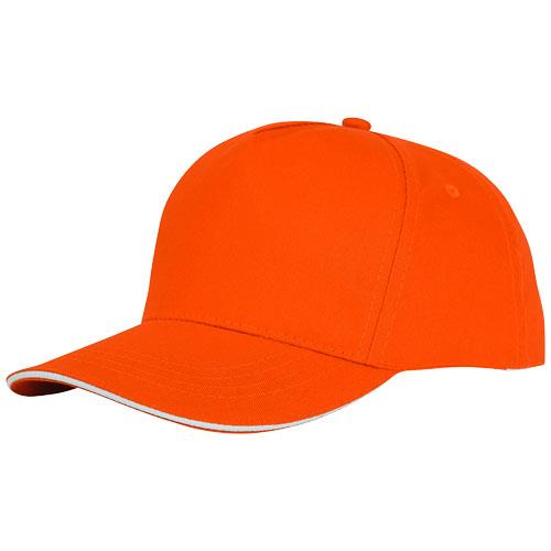 rozowy, 5-panelowa czapka CETO-2327433