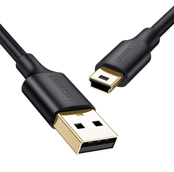 Ugreen kabel przewód USB - mini USB 480 Mbps 1 m czarny (US132 10355)-3122613