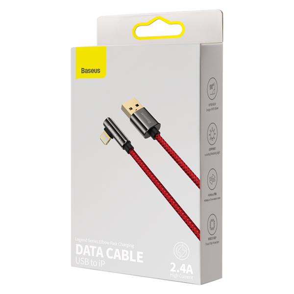Baseus kabel Legend USB - Lightning 1,0m 2,4A czerwony-2050978