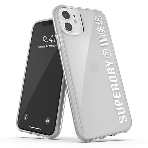 Etui SuperDry Snap na iPhone 11 Clear Case biały /white 41578-2285035