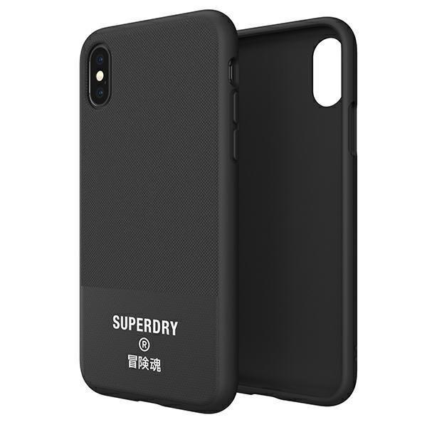 Etui SuperDry Moulded Canvas na iPhone X/Xs Case - czarne 41544-2285031