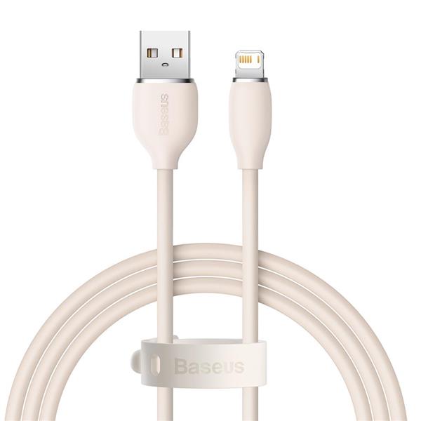 Baseus kabel Jelly Liquid USB - Lightning 1,2 m 2,4A różowy-3004877
