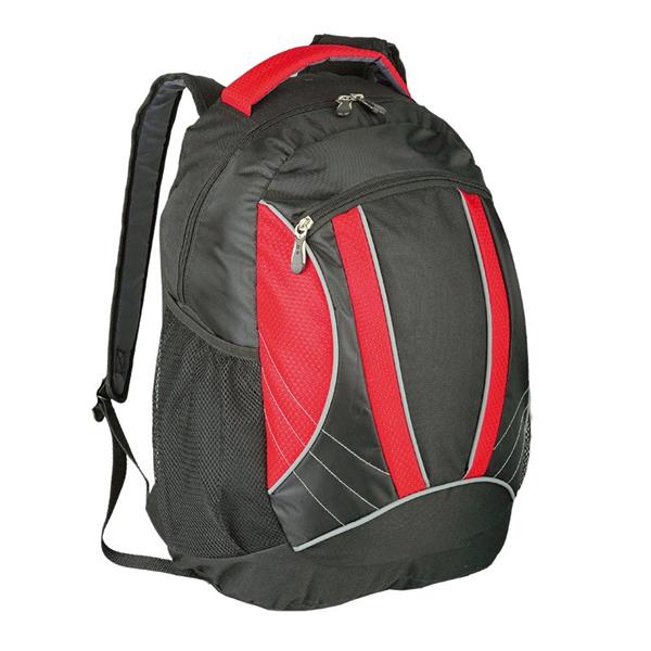 Plecak sportowy El Paso, czerwony/czarny-2352146