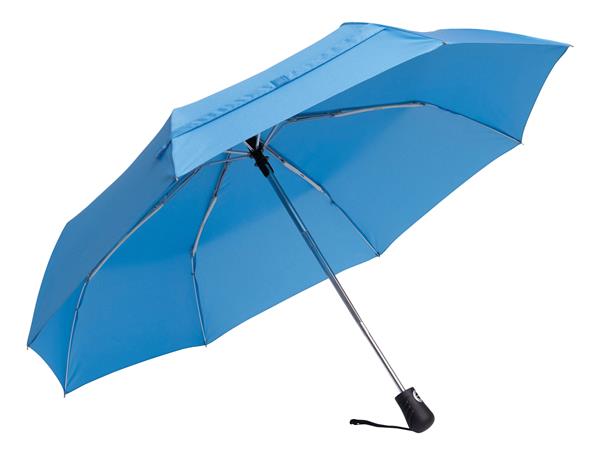 Automatyczny, wiatroodporny, kieszonkowy parasol BORA, błękitny-2942200