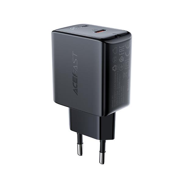 Acefast szybka ładowarka sieciowa USB Typ C 20W Power Delivery czarny (A1 EU black)-2270974