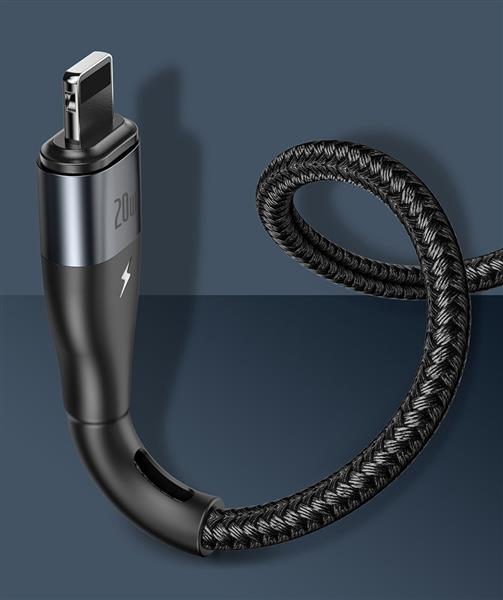 Baseus Zinc magnetyczny kabel USB Typ C - Lightning Power Delivery 20 W 1 m czarny (CATLXC-01)-2173305
