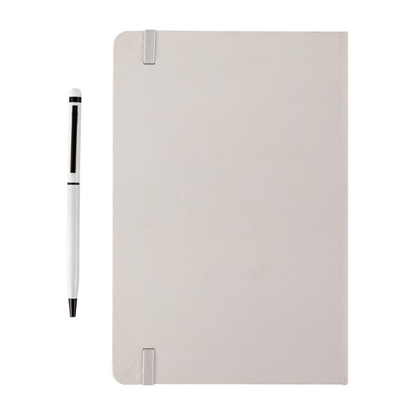 Zestaw notes z długopisem Abrantes, biały-2014028