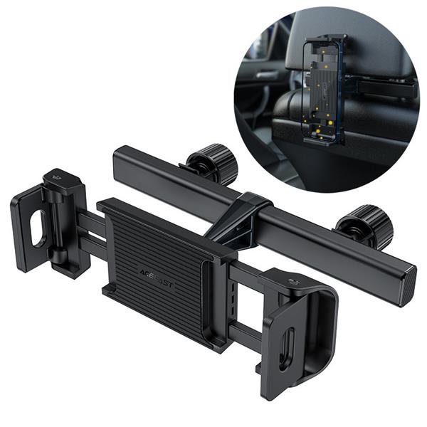 Acefast samochodowy uchwyt na zagłówek do telefonu i tabletu (135-230mm szer.) czarny (D8 black)-2270313