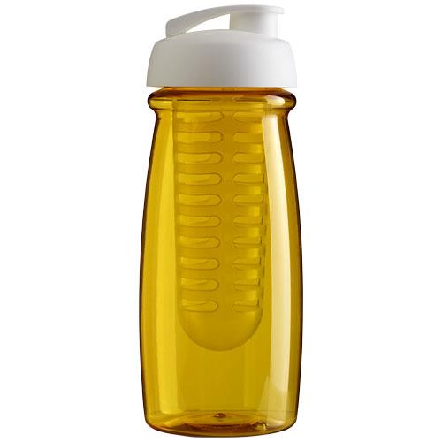 Bidon H2O Pulse® o pojemności 600 ml z wieczkiem zaciskowym zmożliwością przyrządzania wody smakowej-2316054