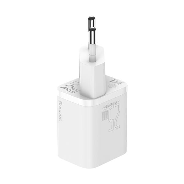 Baseus Super Si 1C szybka ładowarka USB Typ C 25W Power Delivery Quick Charge biały (CCSP020102)-2262415