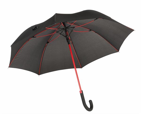 Automatyczny parasol CANCAN, czarny, czerwony-2303253