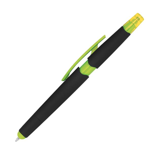 Długopis plastikowy do ekranów dotykowych z zakreślaczem-1559862
