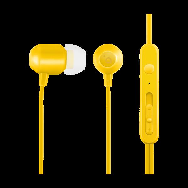 ACME EUROPE Słuchawki przewodowe douszne z mikrofonem HE21Y żółte-1586649