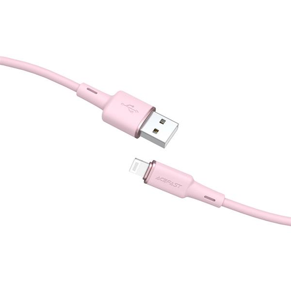Acefast kabel MFI USB - Lightning 1,2m, 2,4A różowy (C2-02 pink)-2270028