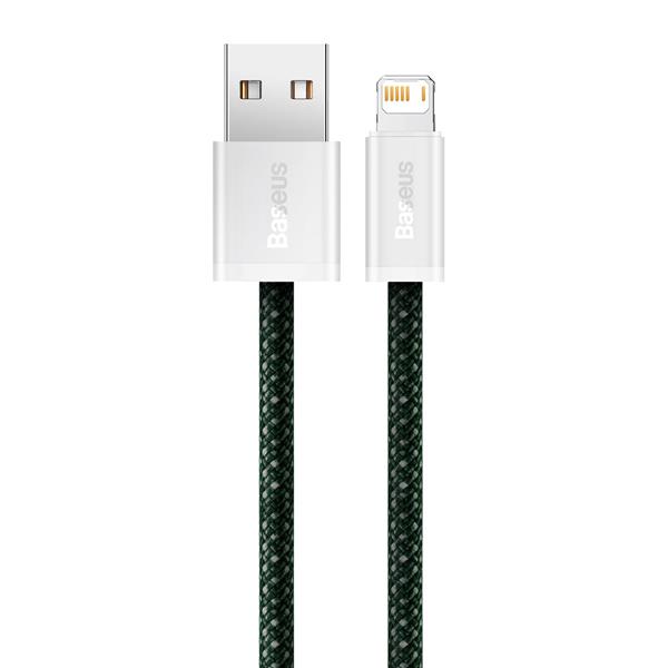 Baseus Dynamic 2 Series kabel USB-A - Lightning 2.4A 480Mb/s 1m zielony-2625526