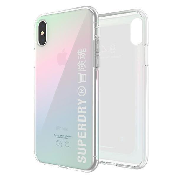 Etui SuperDry Snap na iPhone X/Xs Clear Case Gra dient 41584-2285133
