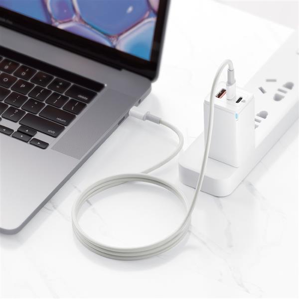 Baseus kabel USB Typ C - USB Typ C szybkie ładowanie Power Delivery Quick Charge 100 W 5 A 2 m biały (CATGD-A02)-2171187