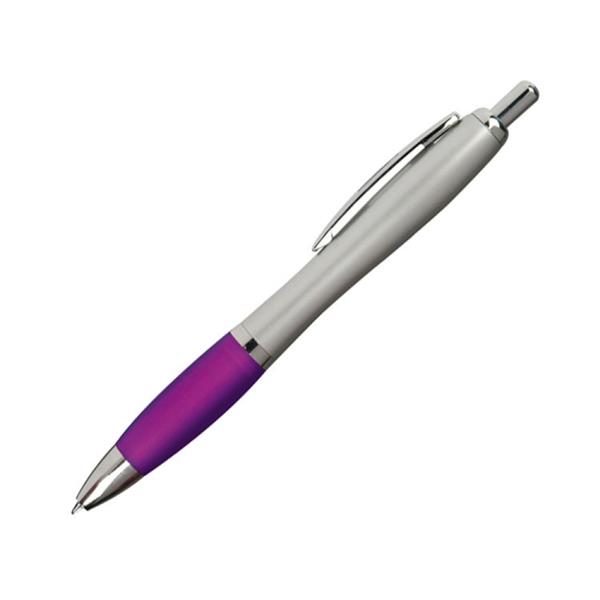 Długopis plastikowy, gumowany-2361691