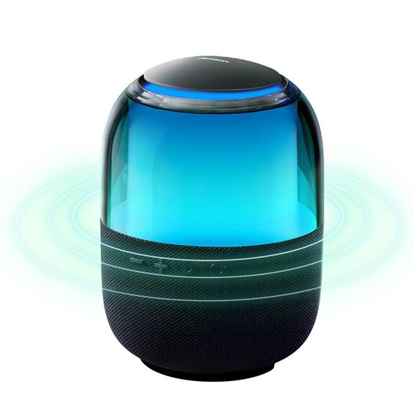 Joyroom głośnik bezprzewodowy Bluetooth 5.3 RGB 8W czarny (JR-ML05)-2945990
