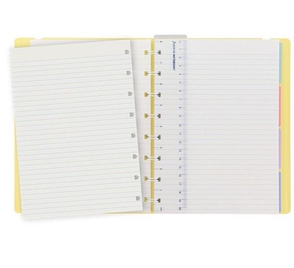 Notebook fILOFAX CLASSIC Pastels A5 blok w linie, pastolowy żółty-3039839