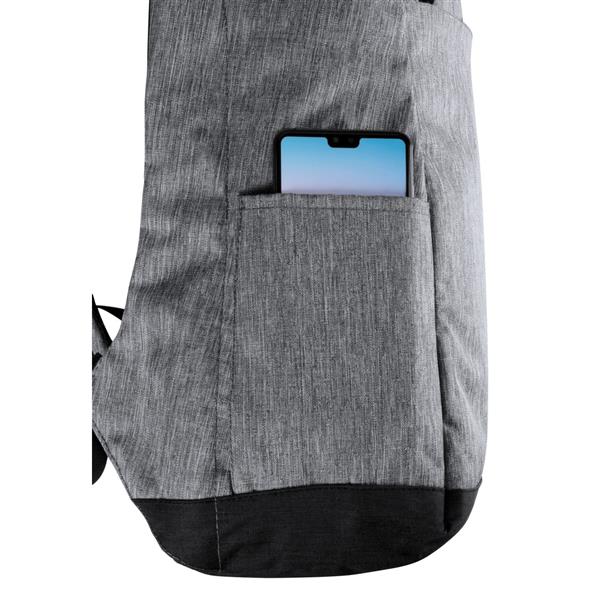 Plecak chroniący przed kieszonkowcami, przegroda na laptopa 15