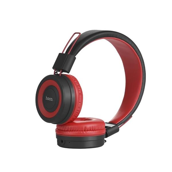 HOCO Słuchawki bluetooth W16 czerwone nauszne-1588452