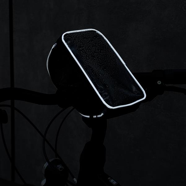 Wozinsky torba rowerowa na kierownicę etui na rower na telefon do 6,5 cala 0,9l czarny (WBB4BK)-2142360