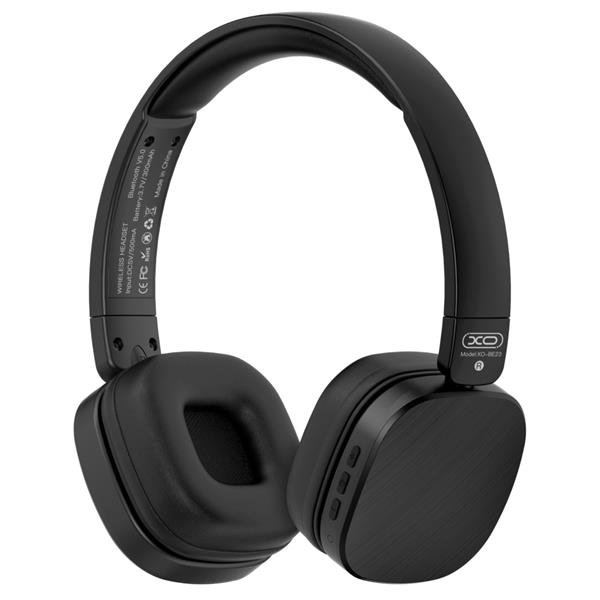 XO Słuchawki Bluetooth BE23 czarne nauszne-2108768