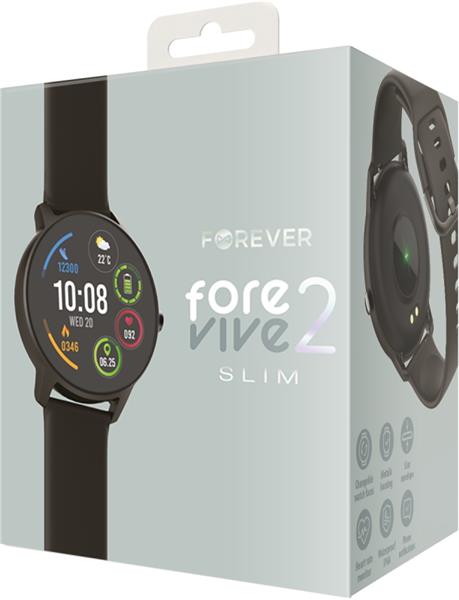 Forever Smartwatch ForeVive 2 Slim SB-325 czarny-3015470