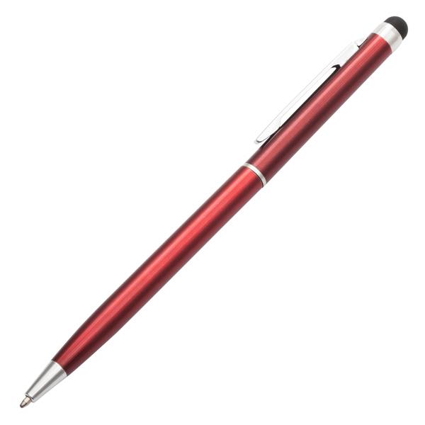 Długopis aluminiowy Touch Tip, czerwony-2011915