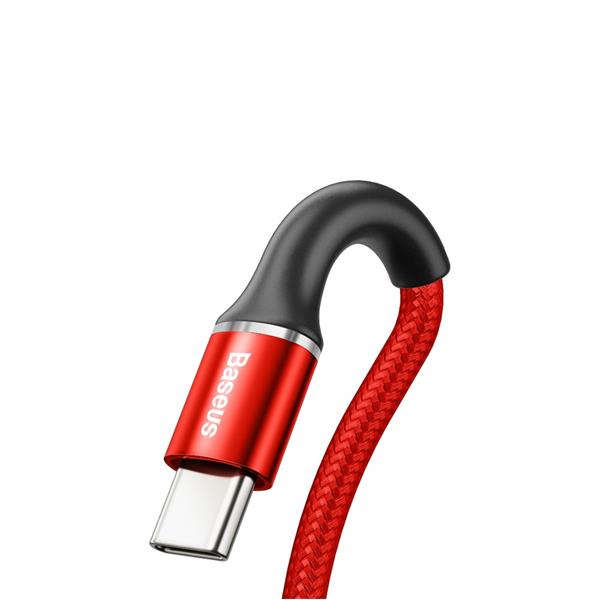 Baseus kabel Halo USB - USB-C 0,5 m 3A czerwony-2080578