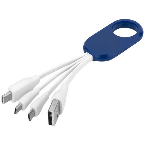 Kabel do ładowania z końcówką USB typu C 4w1 Troup-2314516